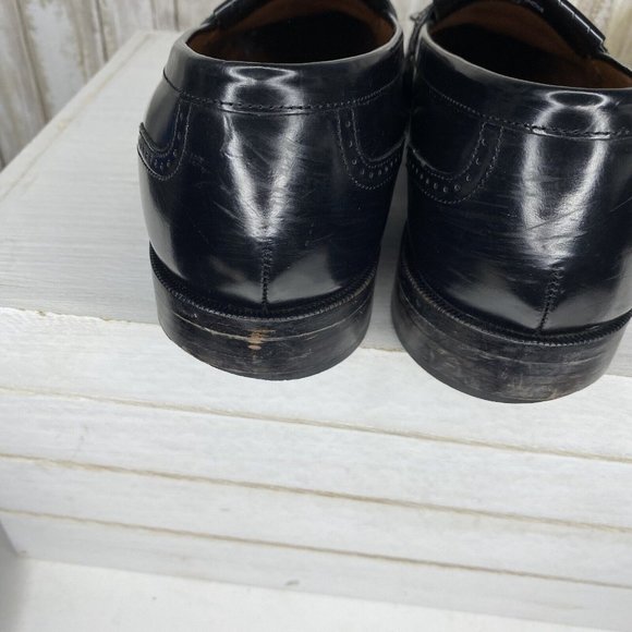 Bostonian Classics Men’s Loafers Dress Shoes Size 9.5 M Black Leather Wingtip main image 4